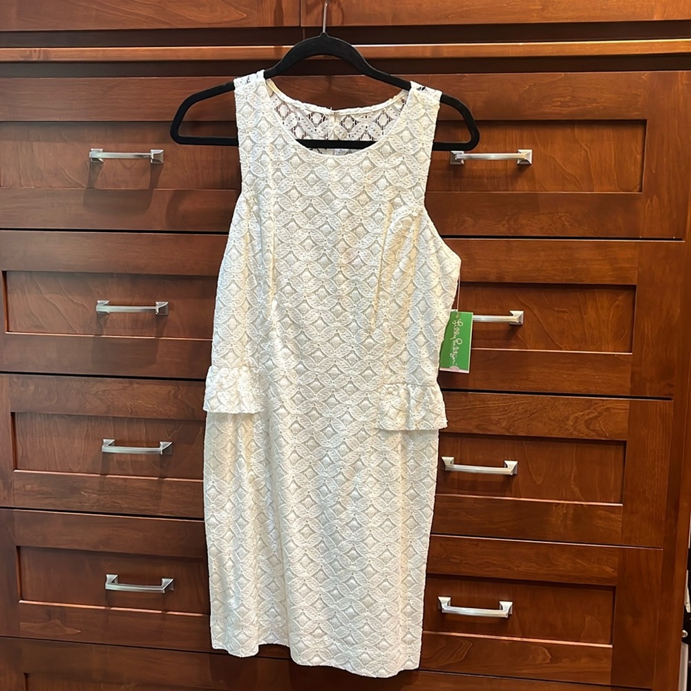 Lilly Pulitzer white lace dress